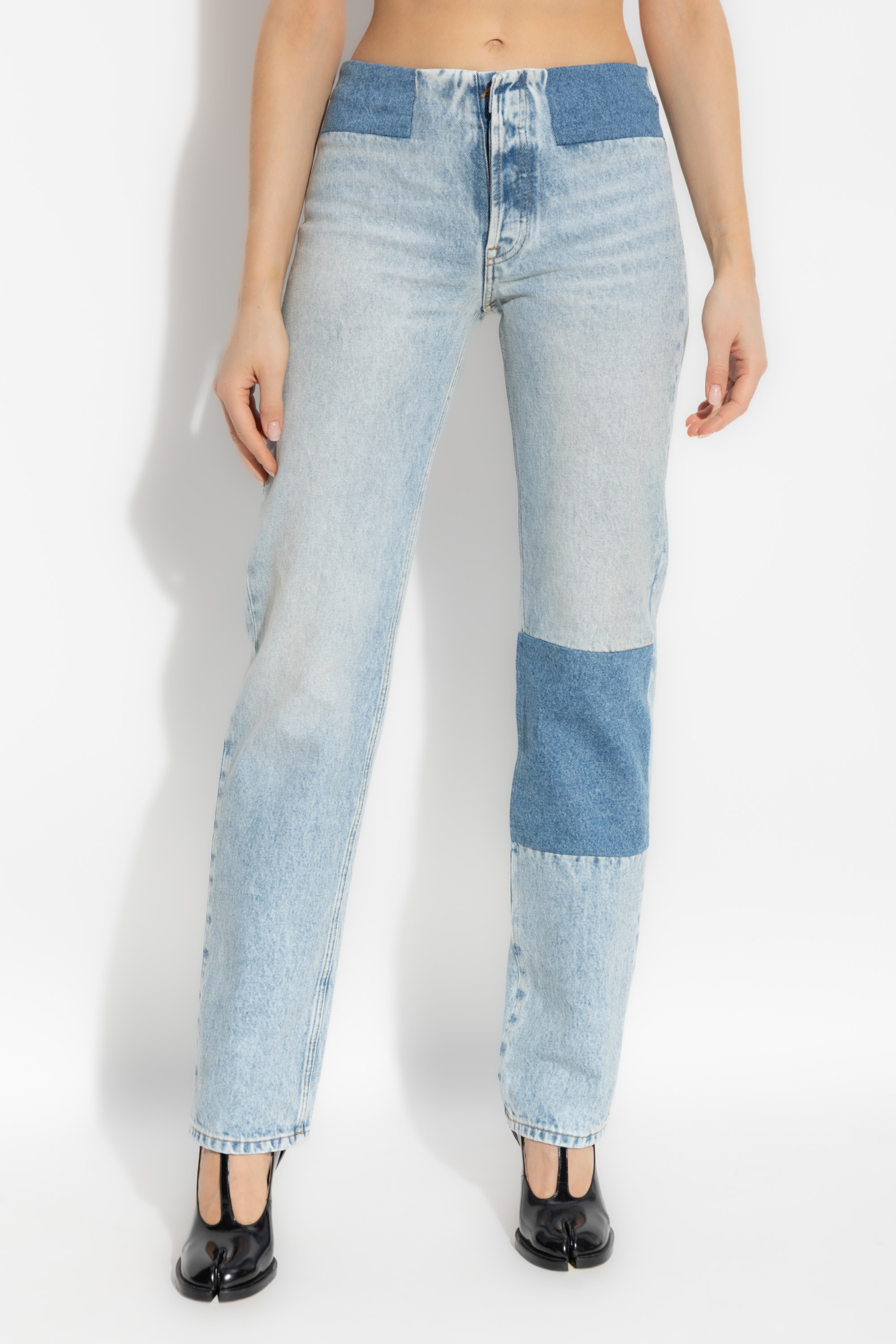 デニム・ジーパン Mm6 By Maison Margiela High-Waisted Vintage Effect Jeans MM6 Maison Margiela Jeans with vintage effect | Women's